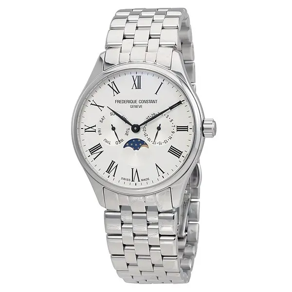 Đồng Hồ Nam Frederique Constant Moonphase FC-260WR5B6B Màu Bạc
