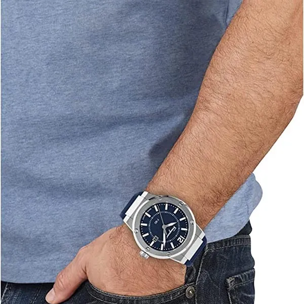Đồng Hồ Nam Salvatore Ferragamo F-80 Watch 44mm SFHY01022 Màu Xanh Bạc