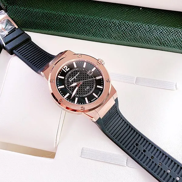 Đồng Hồ Nam Salvatore Ferragamo F-80 Watch 44mm SFHY01722 Màu Vàng Đen