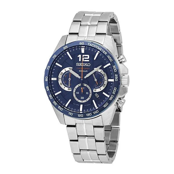 Đồng Hồ Nam Seiko Chronograph Quartz Blue Dial Men's Watch SSB345 Màu Xanh - 1