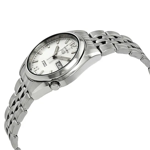 Đồng Hồ Nam Seiko Series 5 Automatic White Dial Men's Watch SNK385 Màu Bạc - Đồng hồ - Vua Hàng Hiệu
