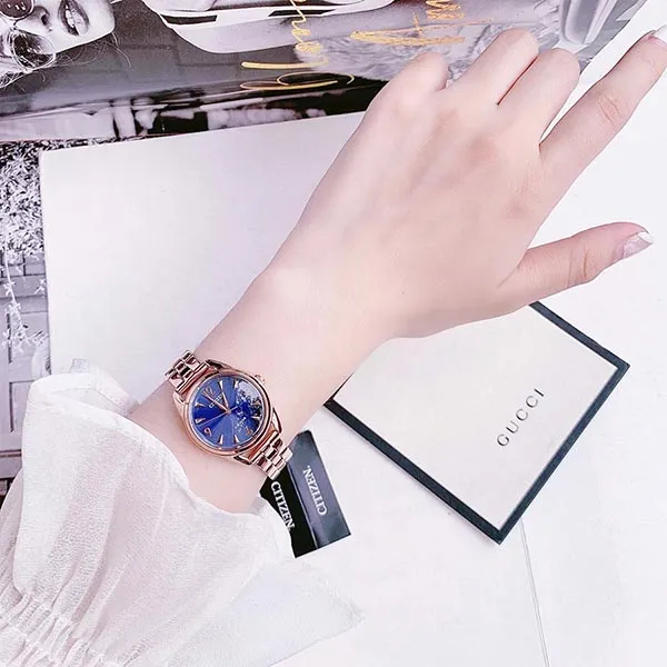 Đồng Hồ Nữ Citizen Eco-Drive EM0688-78L Màu Vàng Hồng