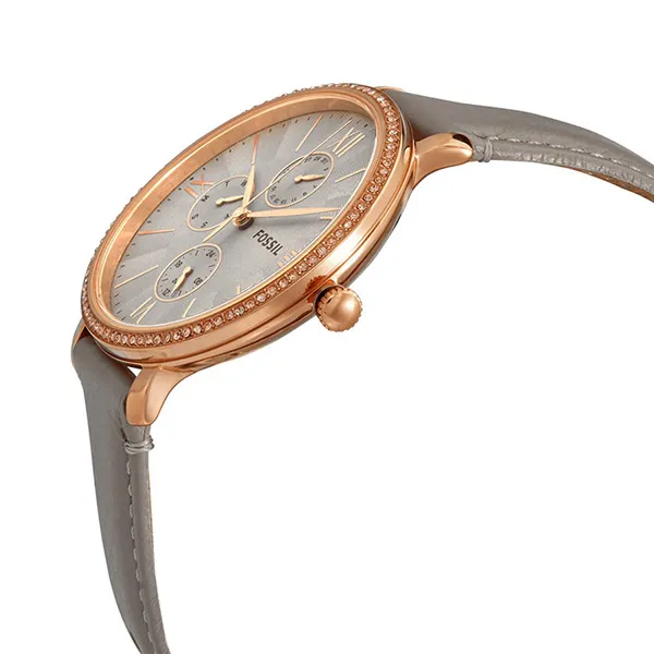 Đồng Hồ Nữ Fossil Jacqueline Multifunction Gray Eco Leather Watch ES5097 Màu Xám