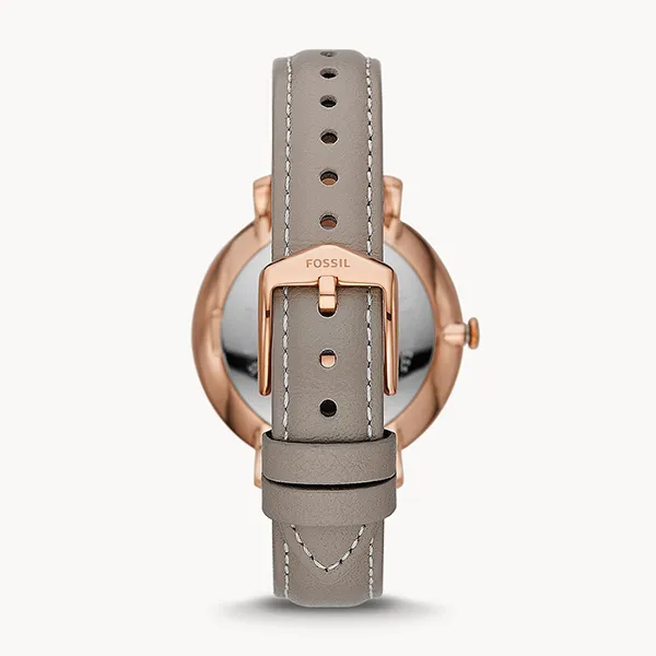 Đồng Hồ Nữ Fossil Jacqueline Multifunction Gray Eco Leather Watch ES5097 Màu Xám