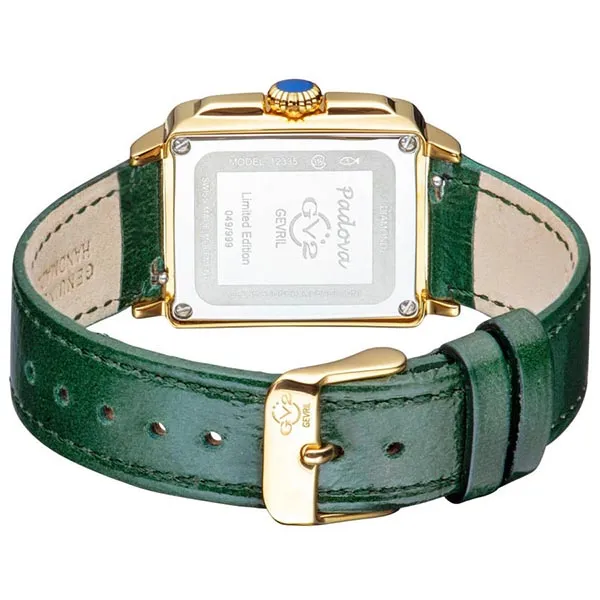 Đồng Hồ Nữ Gevril GV2 Padova Gemstone Women's Watch Màu Xanh Green