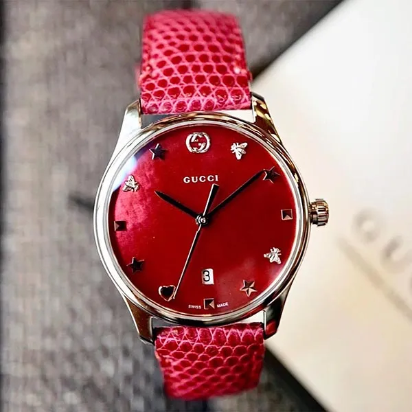 Đồng Hồ Nữ Gucci G-Timeless YA126584 Màu Đỏ