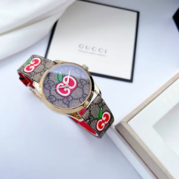 Đồng Hồ Nữ Gucci G-Timeless Quartz Case Gold YA1264158 Phối Màu