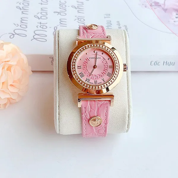 Đồng Hồ Nữ Versace P5Q80D111S111 Quartz Vanity Pink Dial Màu Hồng Vàng - Đồng hồ - Vua Hàng Hiệu