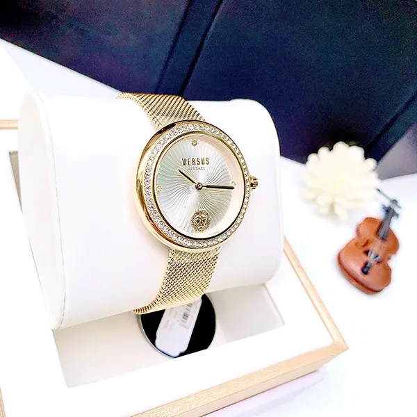 Đồng Hồ Nữ Versace Versus Womens IP Yellow Gold 35 mm Lea Bracelet Watch VSPEN2221 Màu Vàng Gold - Đồng hồ - Vua Hàng Hiệu