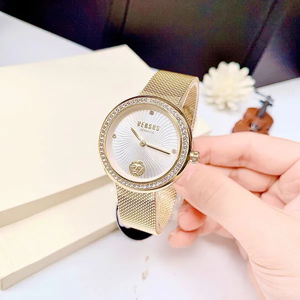 Đồng Hồ Nữ Versace Versus Womens IP Yellow Gold 35 mm Lea Bracelet Watch VSPEN2221 Màu Vàng Gold - Đồng hồ - Vua Hàng Hiệu