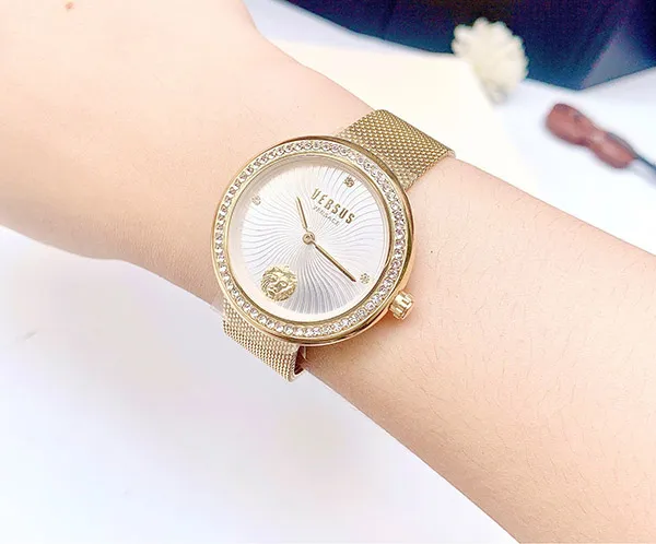 Đồng Hồ Nữ Versace Versus Womens IP Yellow Gold 35 mm Lea Bracelet Watch VSPEN2221 Màu Vàng Gold - Đồng hồ - Vua Hàng Hiệu