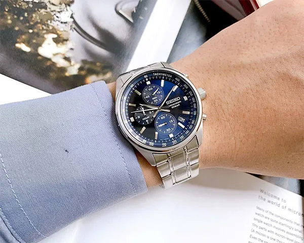 Đồng Hồ Nam Seiko Chronograph SSB377P1 Màu Bạc - Đồng hồ - Vua Hàng Hiệu