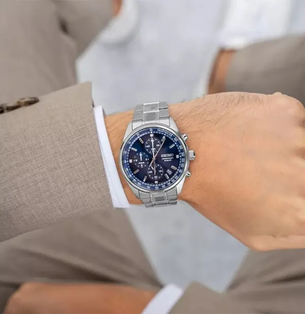 Đồng Hồ Nam Seiko Chronograph SSB377P1 Màu Bạc - Đồng hồ - Vua Hàng Hiệu