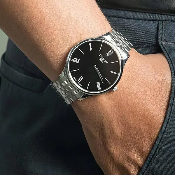 Đồng Hồ Tissot T063.409.11.058.00 Quartz Màu Đen Bạc