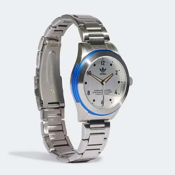 Đồng Hồ Unisex Adidas Code Three SST GB7220 Màu Xanh Bạc