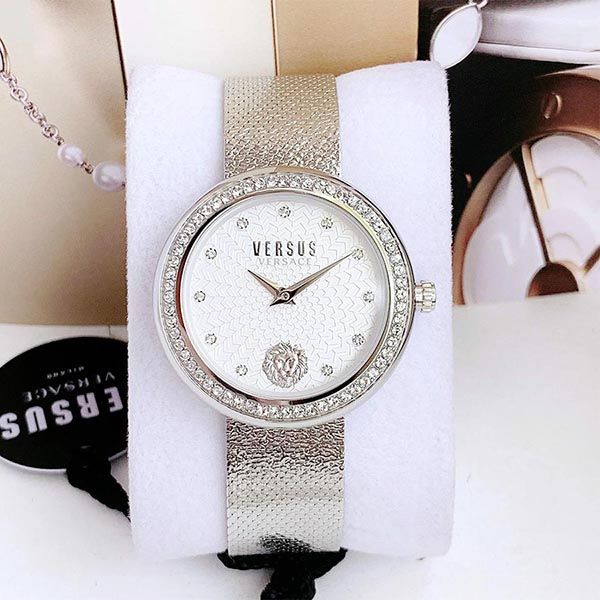 Đồng Hồ Nữ Versace Women Quartz Lea Silver Tone Wristwatch VSPEN1420 Màu Bạc - 1