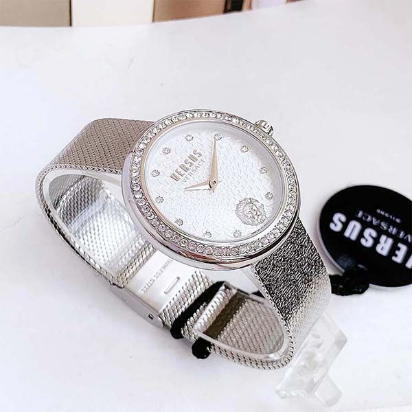 Đồng Hồ Nữ Versace Women Quartz Lea Silver Tone Wristwatch VSPEN1420 Màu Bạc - 3