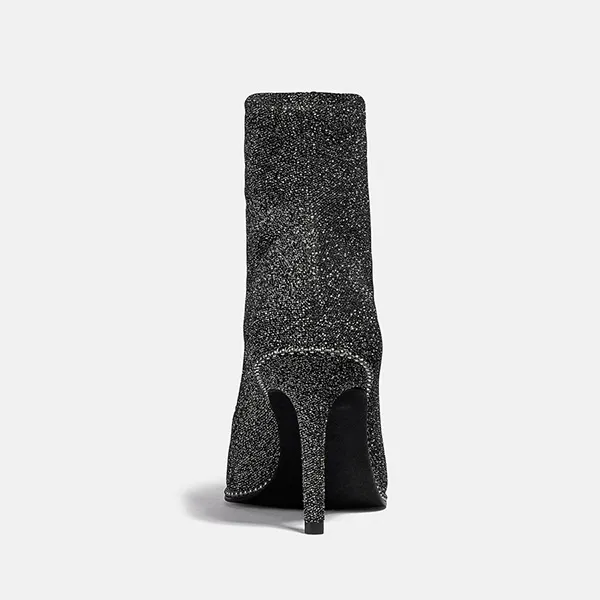 Giày Boot Coach Whitny Bootie C0382 Màu Đen Size 36