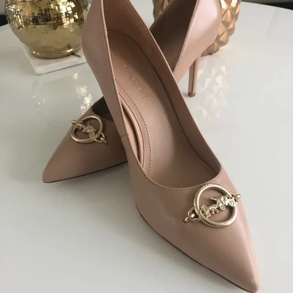 Giày Cao Gót Coach Audrey Pump FG4272 Màu Nude Size 38