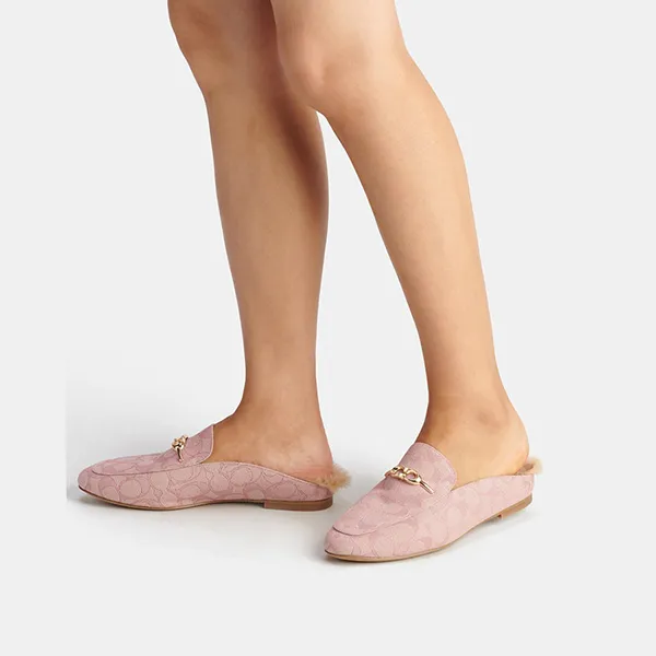 Giày Hở Gót Coach Sienna Slide C7027 Màu Hồng Size 37.5 - Giày - Vua Hàng Hiệu