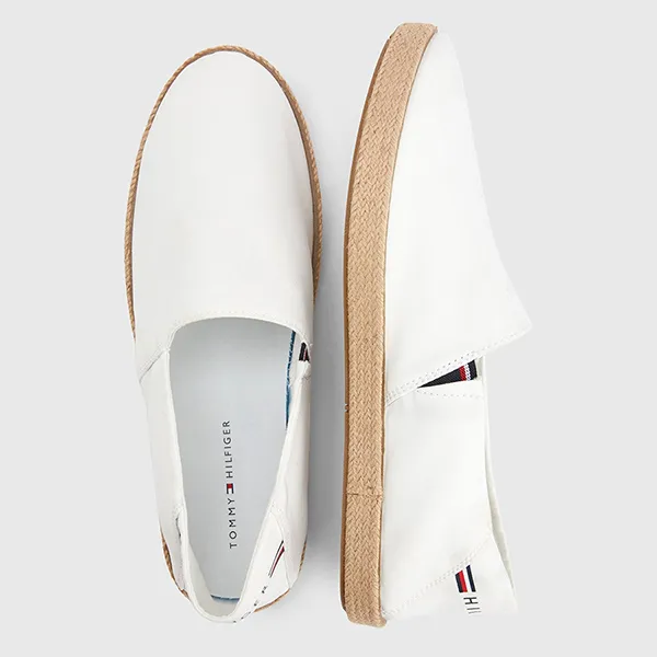 Giày Slip On Tommy Hilfiger Chambray Slip-On FM03966 000 Màu Trắng Size 41