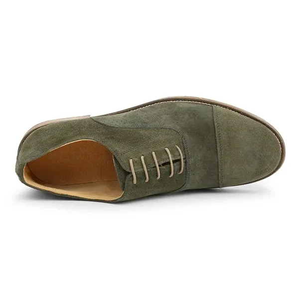 Giày Tây Nam Duca Di Morrone 1003_CAMOSCIO-B_VERDE Màu Xám Xanh Size 40