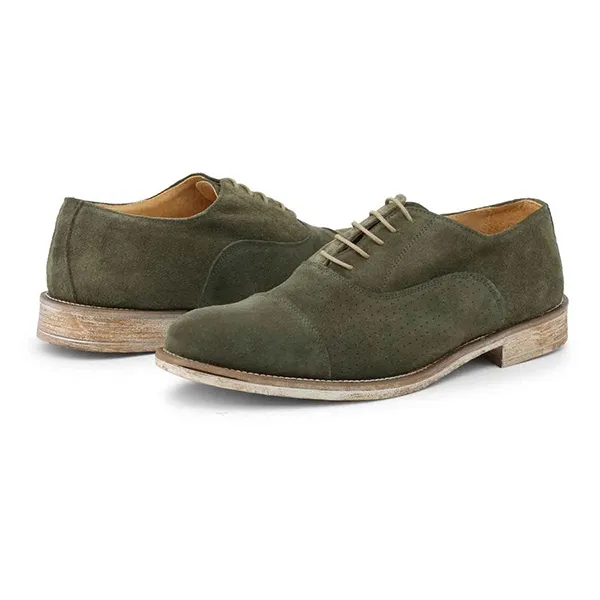 Giày Tây Nam Duca Di Morrone 1003_CAMOSCIO-B_VERDE Màu Xám Xanh Size 40