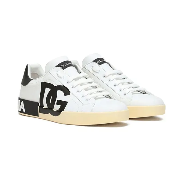 Giày Thể Thao Nam Dolce & Gabbana D&G Portofino DG Low-Top CS1772 AC330 896977 Màu Trắng Size 43