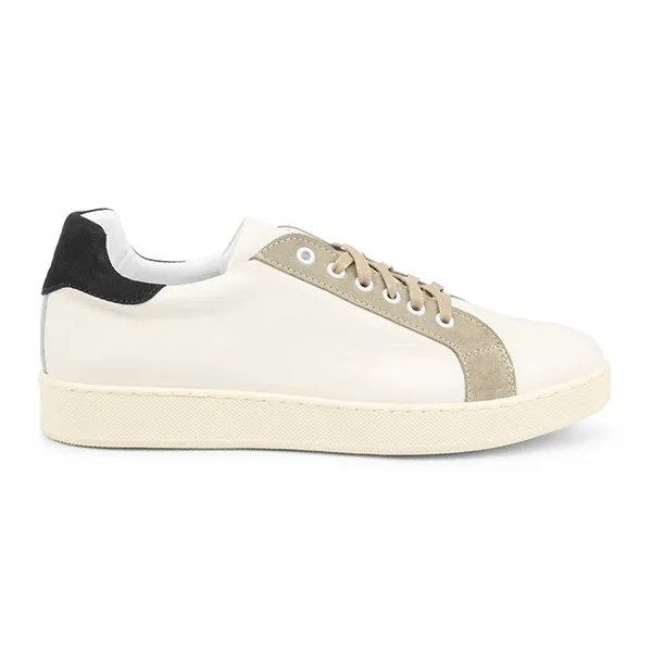 Giày Thể Thao Duca Di Morrone 7132D_PELLE_PANNA-NERO Màu Trắng Size 40