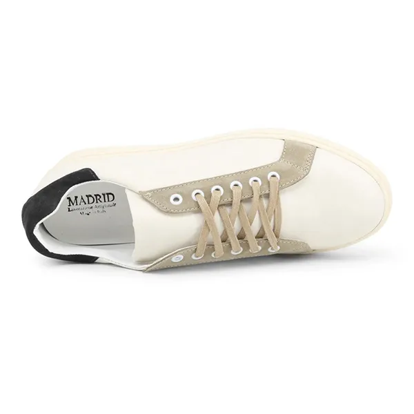 Giày Thể Thao Duca Di Morrone 7132D_PELLE_PANNA-NERO Màu Trắng Size 40