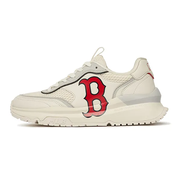 Giày Thể Thao MLB Chunky Runner Boston Red Sox 3ASHRJ13N-43IVS Màu Trắng Kem Size 235