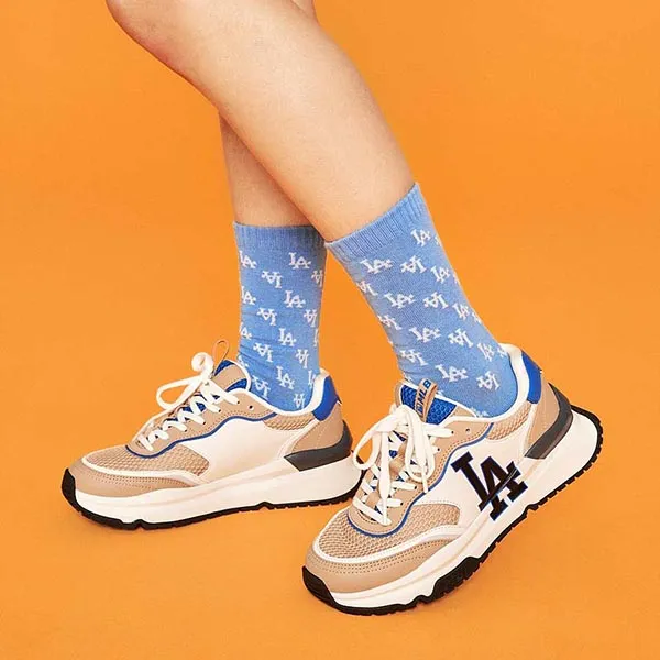 Giày Thể Thao MLB LA Dodgers 3ASHRJ13N-07BGS Màu Kem Nâu Size 260