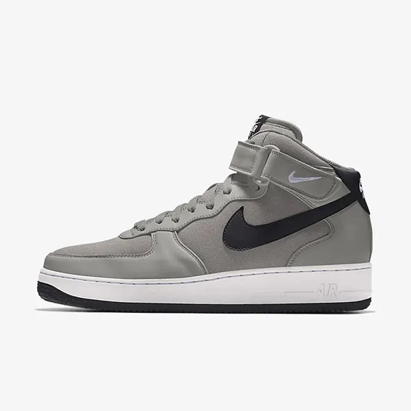 Giày Thể Thao Nike Air Force 1 Mid By You Màu Xám Size 39