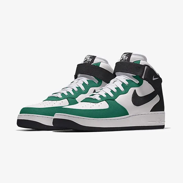 Giày Thể Thao Nike Air Force 1 Mid By You Màu Xanh Trắng Size 45