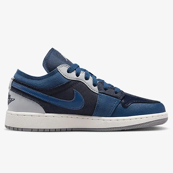 Giày Thể Thao Nike Air Jordan 1 Low SE Craft Big Kids' Shoes B5CVJ9 Màu Xanh Navy Size 40 - Giày - Vua Hàng Hiệu