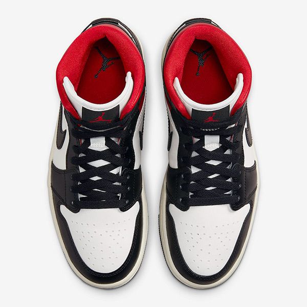 Giày Thể Thao Nike Air Jordan 1 Mid BQ6472-061 Màu Đen/Trắng/Đỏ Size 36 - 1
