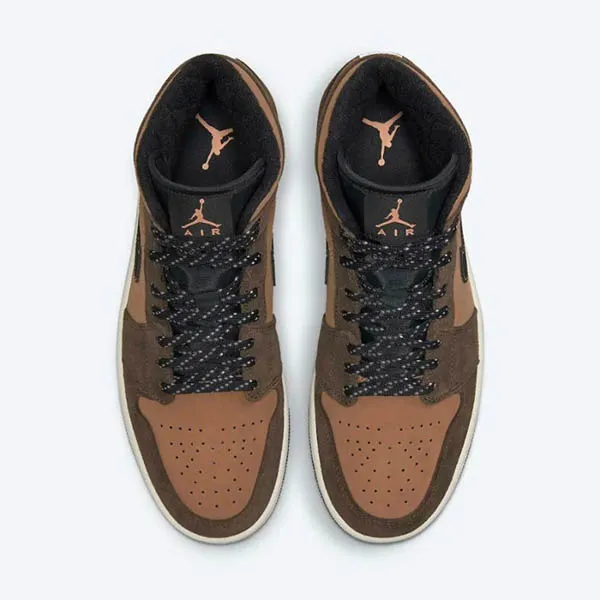 Giày Thể Thao Nike Air Jordan 1 Mid Se Dark Chocolate DC7294-200 Màu Nâu Đen Size 40.5 - Giày - Vua Hàng Hiệu
