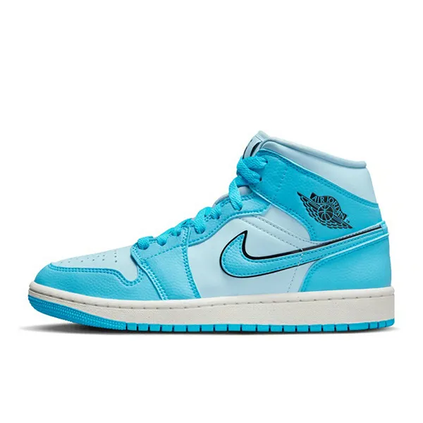 Giày Thể Thao Nike Air Jordan 1 Mid SE DV1302-400 Màu Xanh Blue Size 35