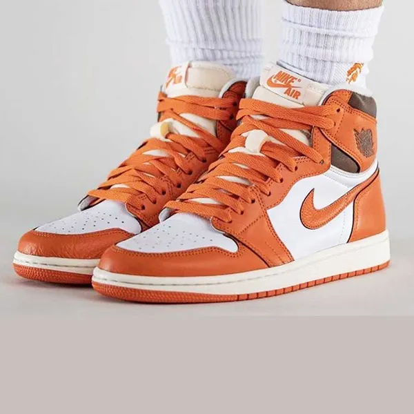 Giày Thể Thao Nike Air Jordan 1 Retro High OG DO9369-101 Màu Trắng Cam Size 36