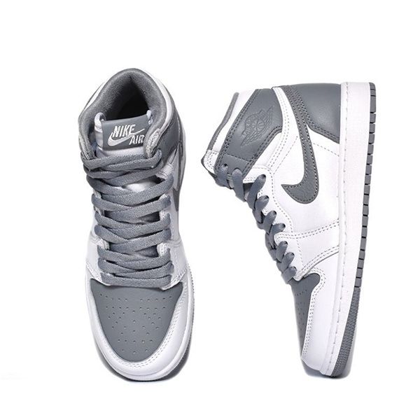 Giày Thể Thao Nike Air Jordan 1 Retro High OG Stealth 575441-037 Màu Xám Trắng Size 38 - 3