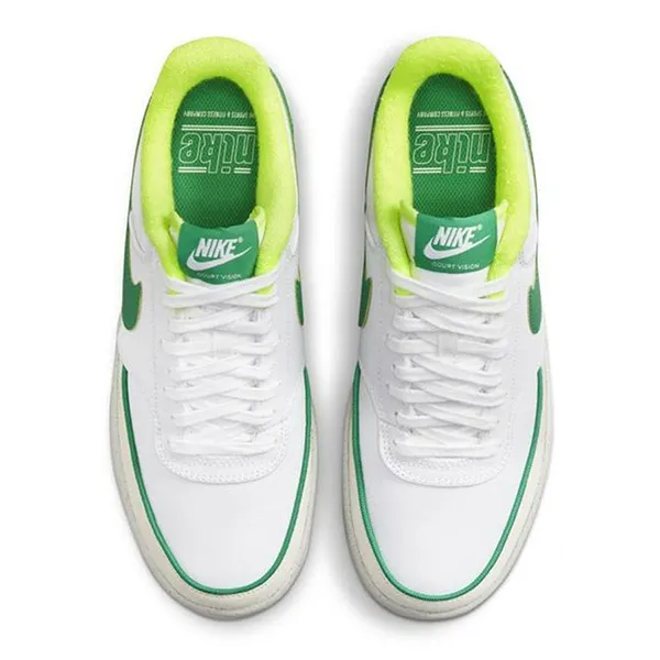 Giày Thể Thao Nike Court Vision Lo Canvas Stadium Green DX2941-100 Phối Màu Trắng Xanh Size 39