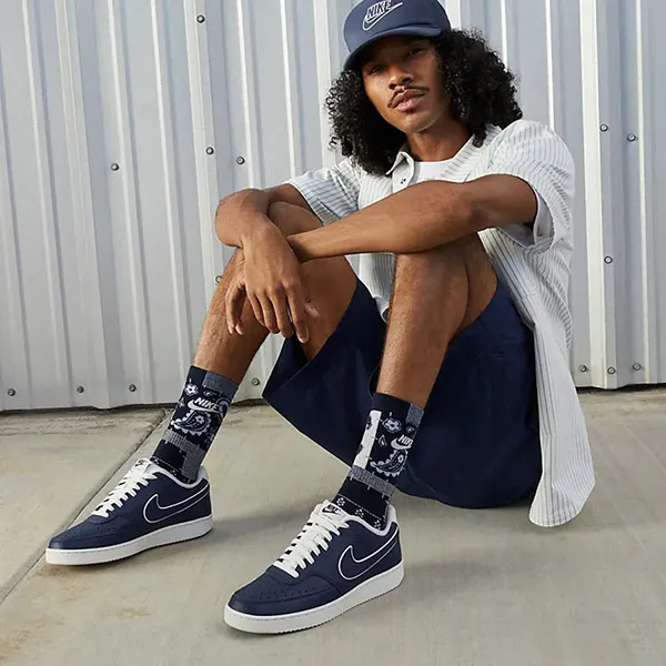 Giày Thể Thao Nike Court Vision Low DR9514-400 Màu Xanh Navy Size 44.5