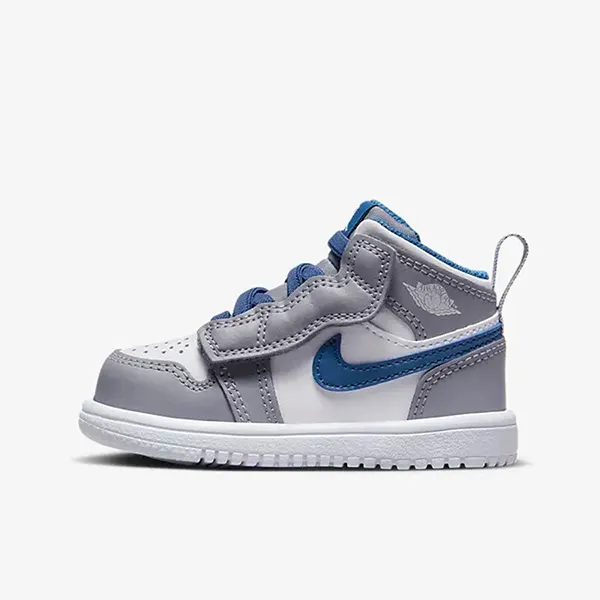 Giày Thể Thao Trẻ Em Nike Air Jordan 1 Mid TD 'True Blue' AR6352-014 Phối Màu Size 8