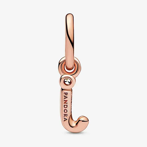 Hạt Vòng Charm Pandora Letter J Script Alphabet Dangle Charm 782465C01 Màu Vàng Hồng - Trang sức - Vua Hàng Hiệu