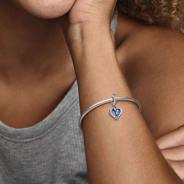 Hạt Vòng Charm Pandora Moments 792356c01 Màu Xanh Blue - Trang sức - Vua Hàng Hiệu