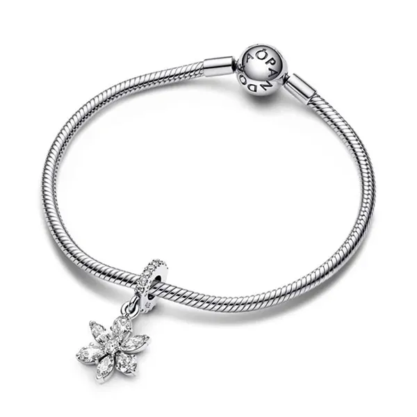 Hạt Vòng Charm Pandora Sparkling Herbarium Cluster Dangle 792382C01 Màu Bạc - Trang sức - Vua Hàng Hiệu