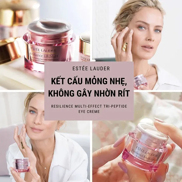 Kem Dưỡng Mắt Estee Lauder Resilience Multi Effect Tri-Peptide Eye Crème 15ml (Không Box) - Mỹ phẩm - Vua Hàng Hiệu