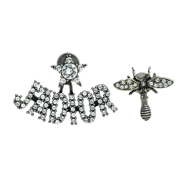Khuyên Tai Nữ Dior Earrings J’ADior Bee Màu Bạc - Trang sức - Vua Hàng Hiệu