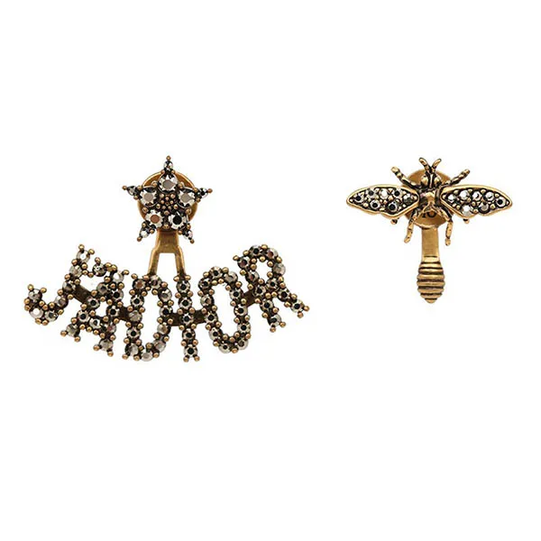 Khuyên Tai Dior J’ADior Bee Earrings Màu Đen Vàng - Trang sức - Vua Hàng Hiệu
