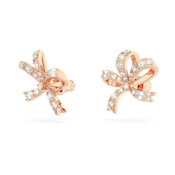 Khuyên Tai Swarovski Volta Stud Earringsbow, Small, White, Rose Gold-Tone Plated 5647572 Màu Vàng Hồng - Trang sức - Vua Hàng Hiệu